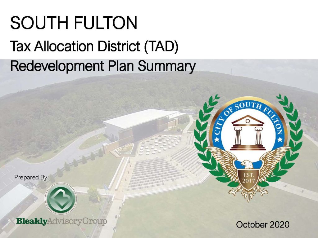 Image of South Fulton TAD Summary Cover