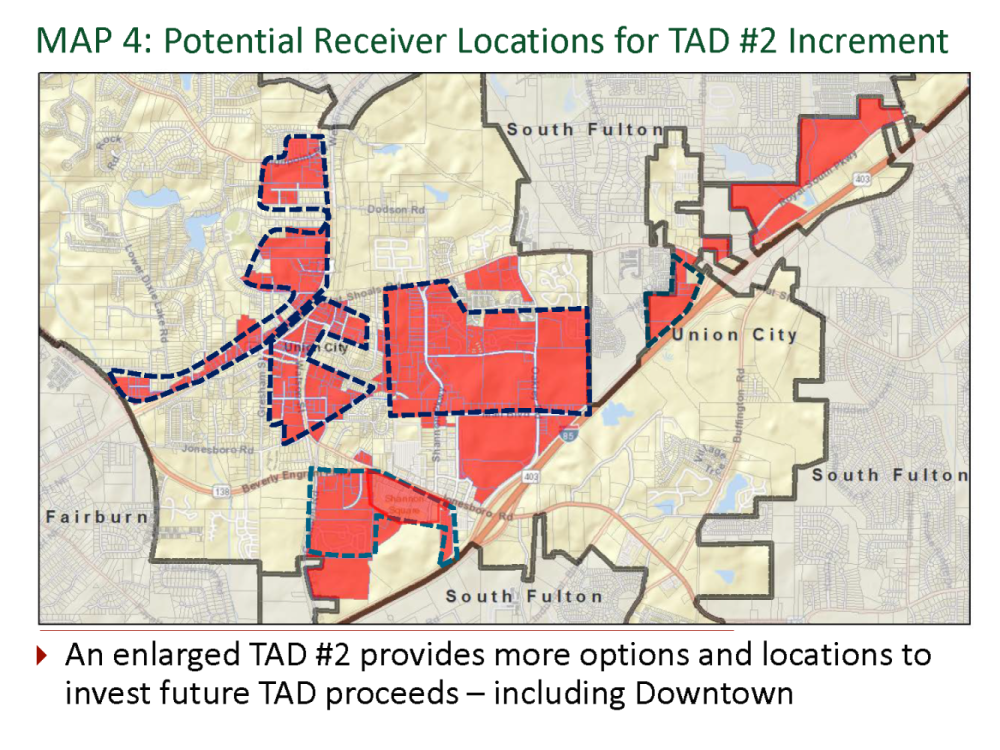 Map of TAD #2 Potential Locations