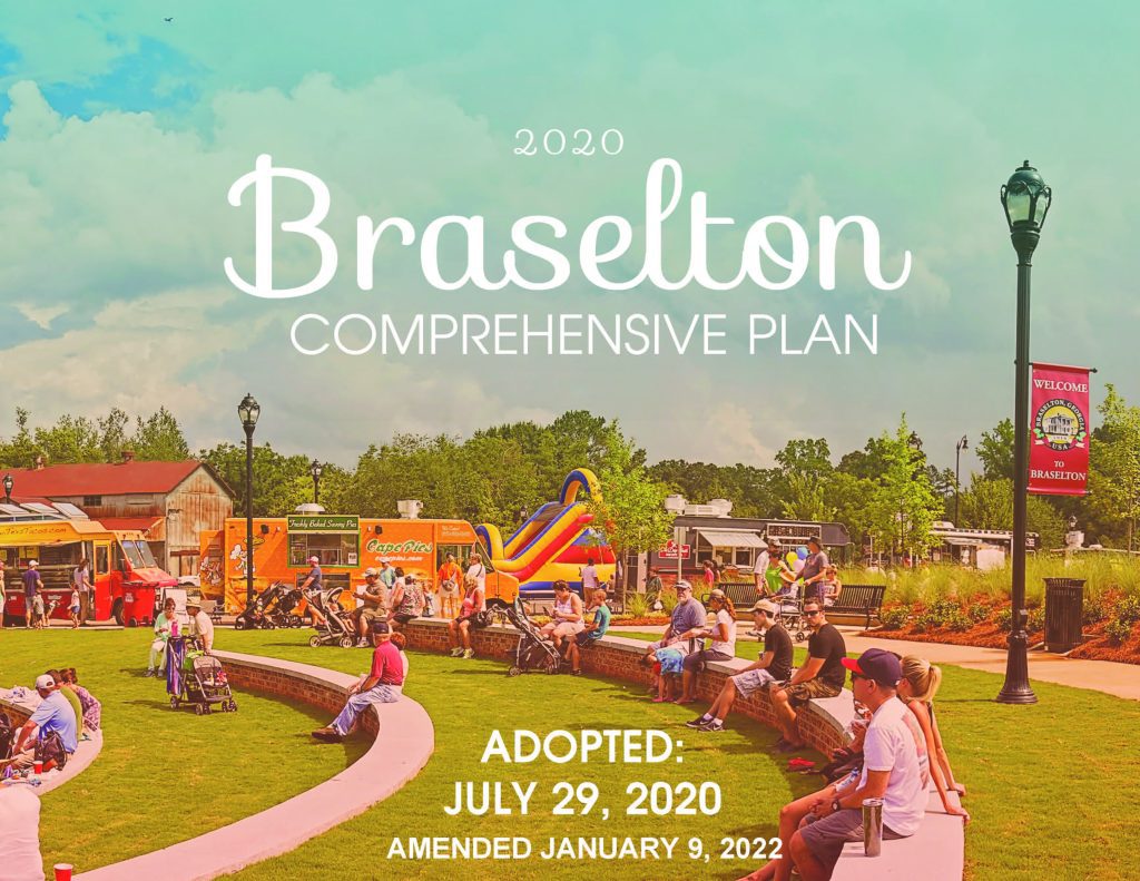 The Cover of the 2020 Braselton Complete Amended Comprehensive Plan